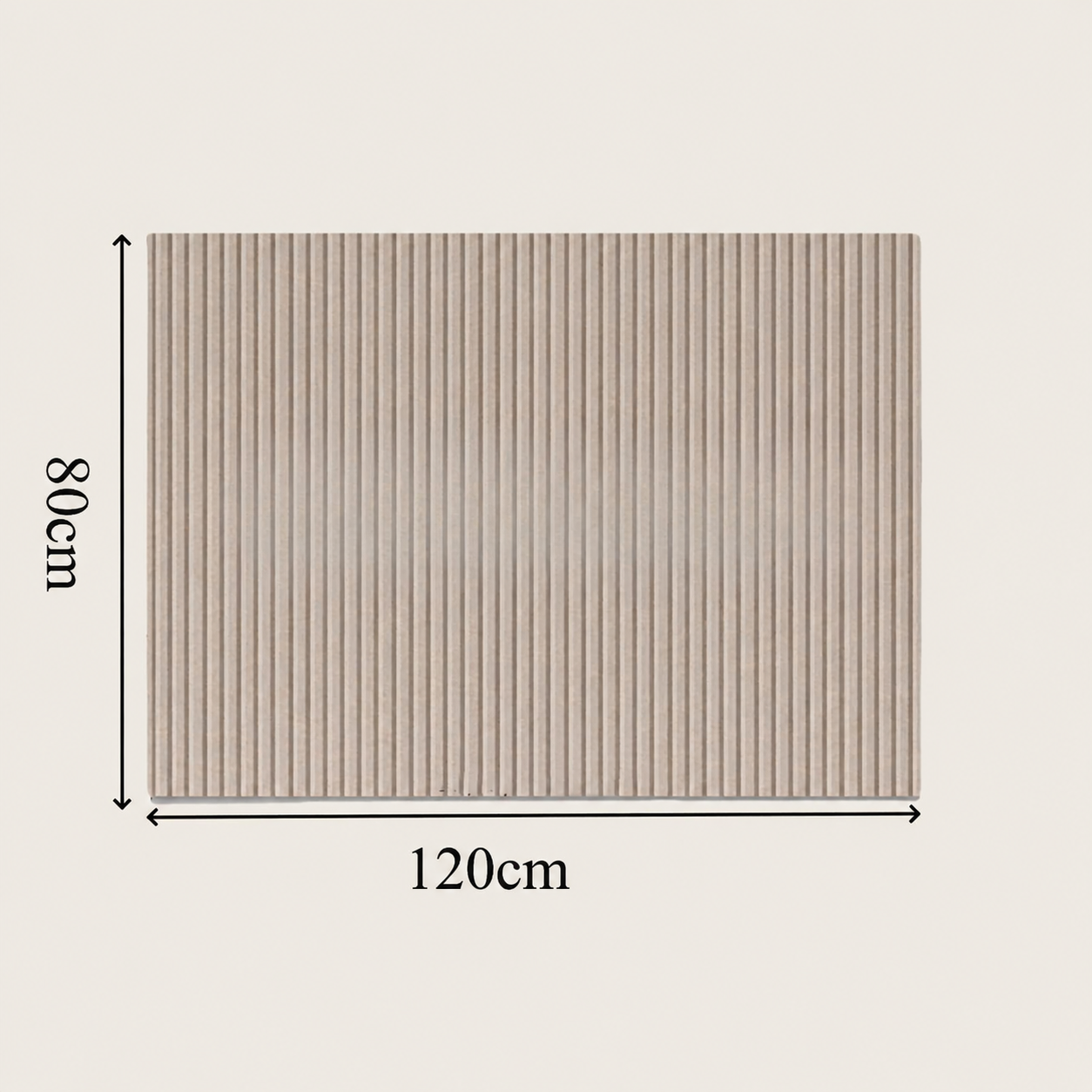 Groot prikbord - decoratief vilten camel 120 x 80 cm