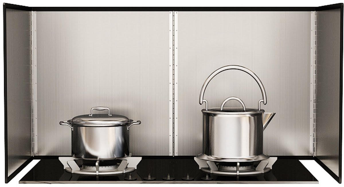 Spatbord bescherming voor keuken - Opvouwbaar 30 x 40 cm